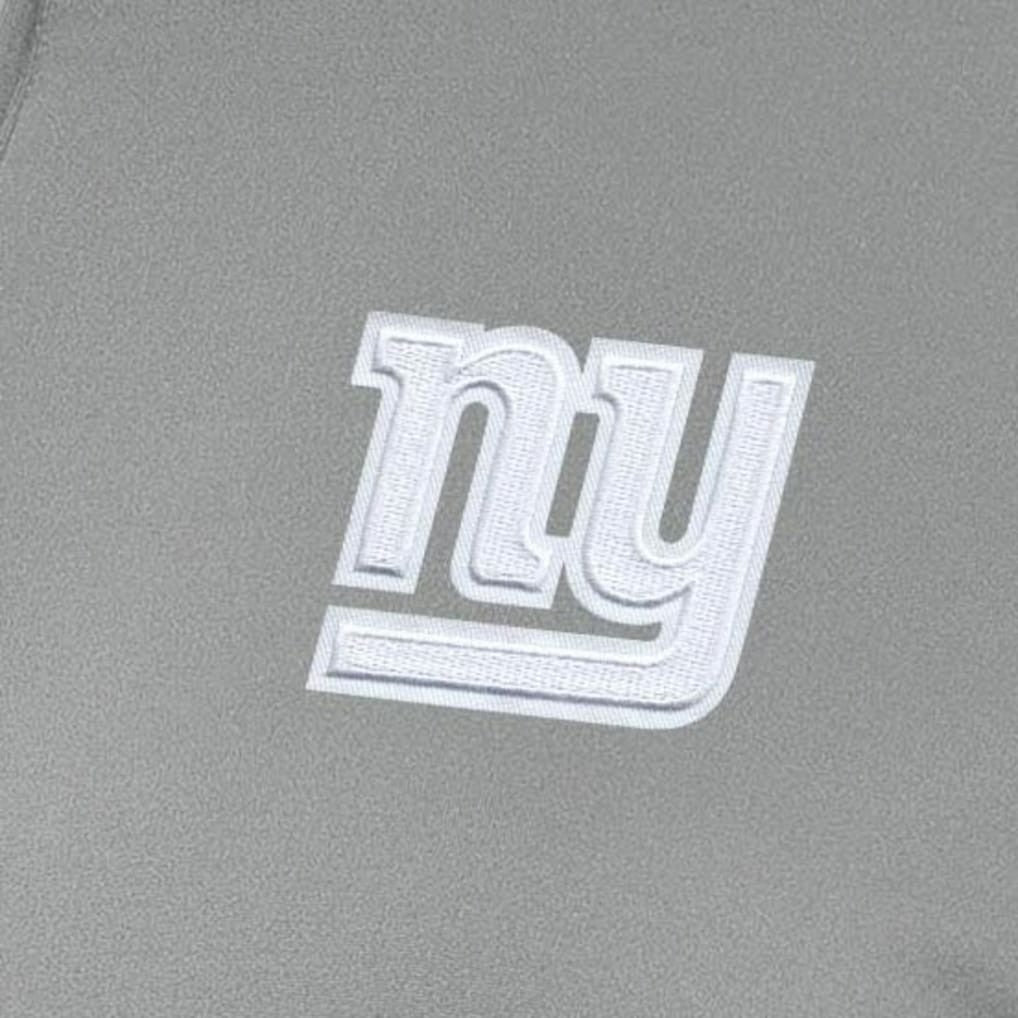New York Giants Antigua Women's Reprocess Quarter-Zip Top - Gray - NFL