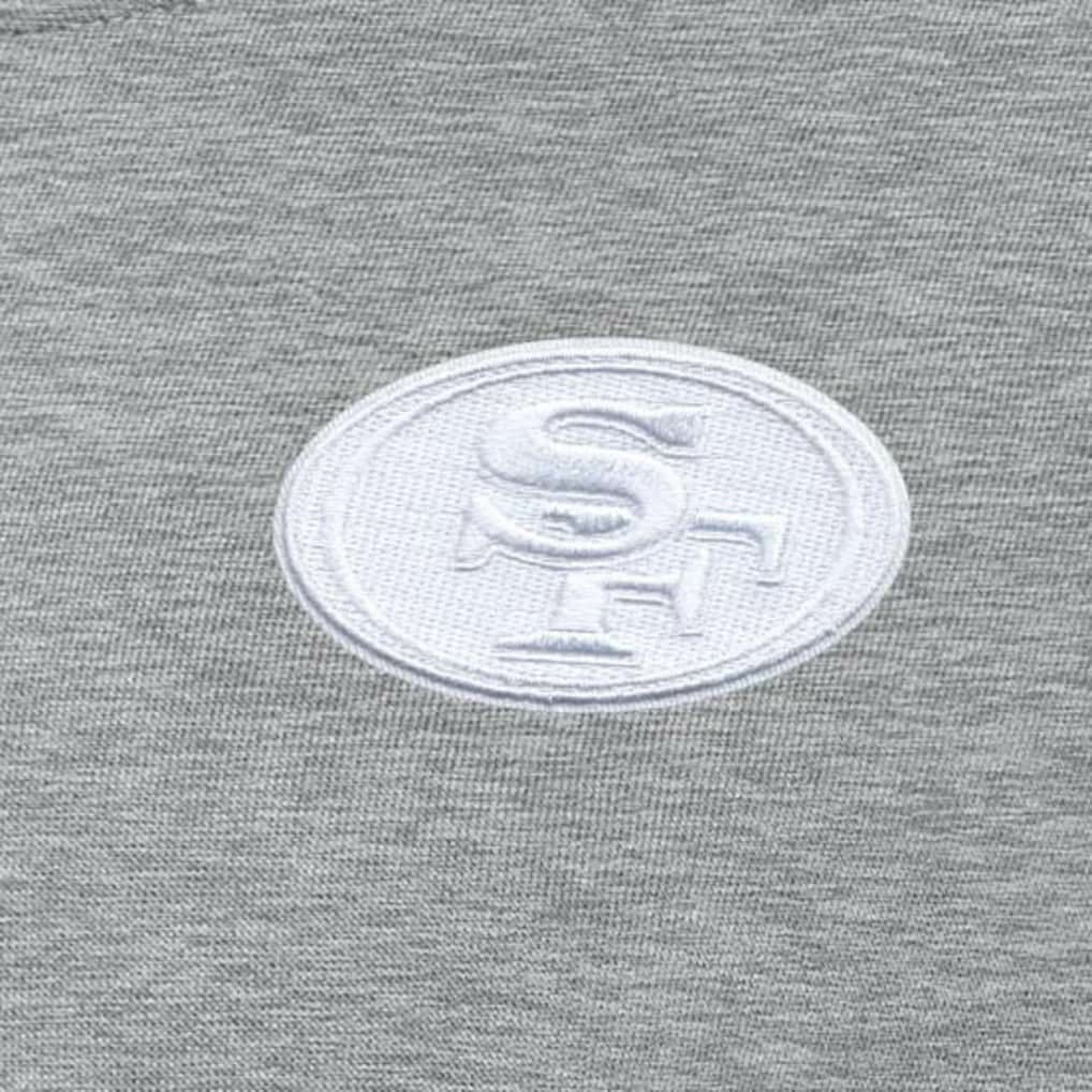 San Francisco 49ers Antigua Women's Victory Crew Pullover Sweatshirt - Heather Gray - NFL
