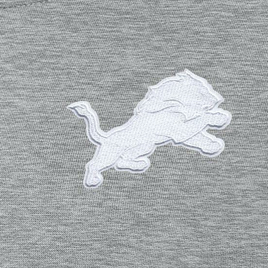 Detroit Lions Antigua Women's Victory Crew Pullover Sweatshirt - Heather Gray - NFL