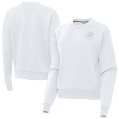 Green Bay Packers Antigua Women's Victory Crew Pullover Sweatshirt - White - NFL