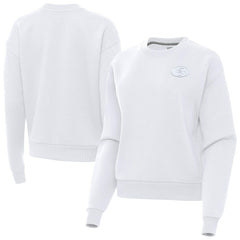 San Francisco 49ers Antigua Women's Victory Crew Pullover Sweatshirt - White - NFL