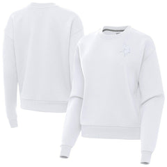 Minnesota Vikings Antigua Women's Victory Crew Pullover Sweatshirt - White - NFL