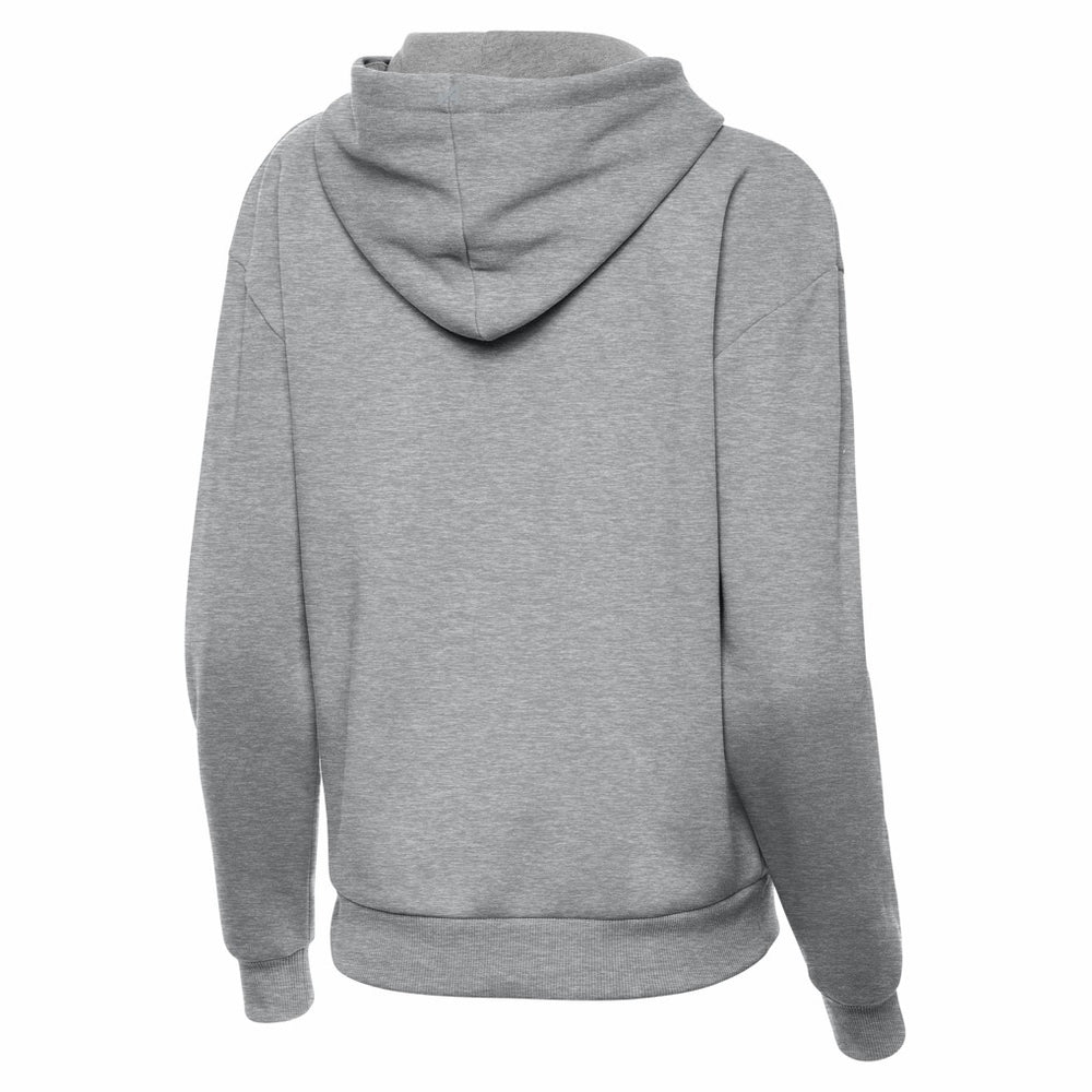 San Francisco 49ers Antigua Women's Victory Pullover Hoodie - Heather Gray - NFL