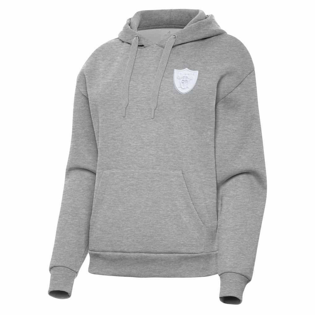 Las Vegas Raiders Antigua Women's Victory Pullover Hoodie - Heather Gray - NFL