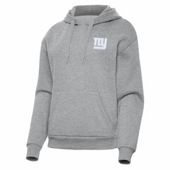 New York Giants Antigua Women's Victory Pullover Hoodie - Heather Gray - NFL