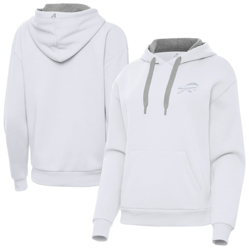 Buffalo Bills Antigua Women's Victory Pullover Hoodie - White - NFL