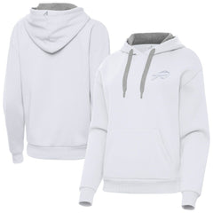 Buffalo Bills Antigua Women's Victory Pullover Hoodie - White - NFL