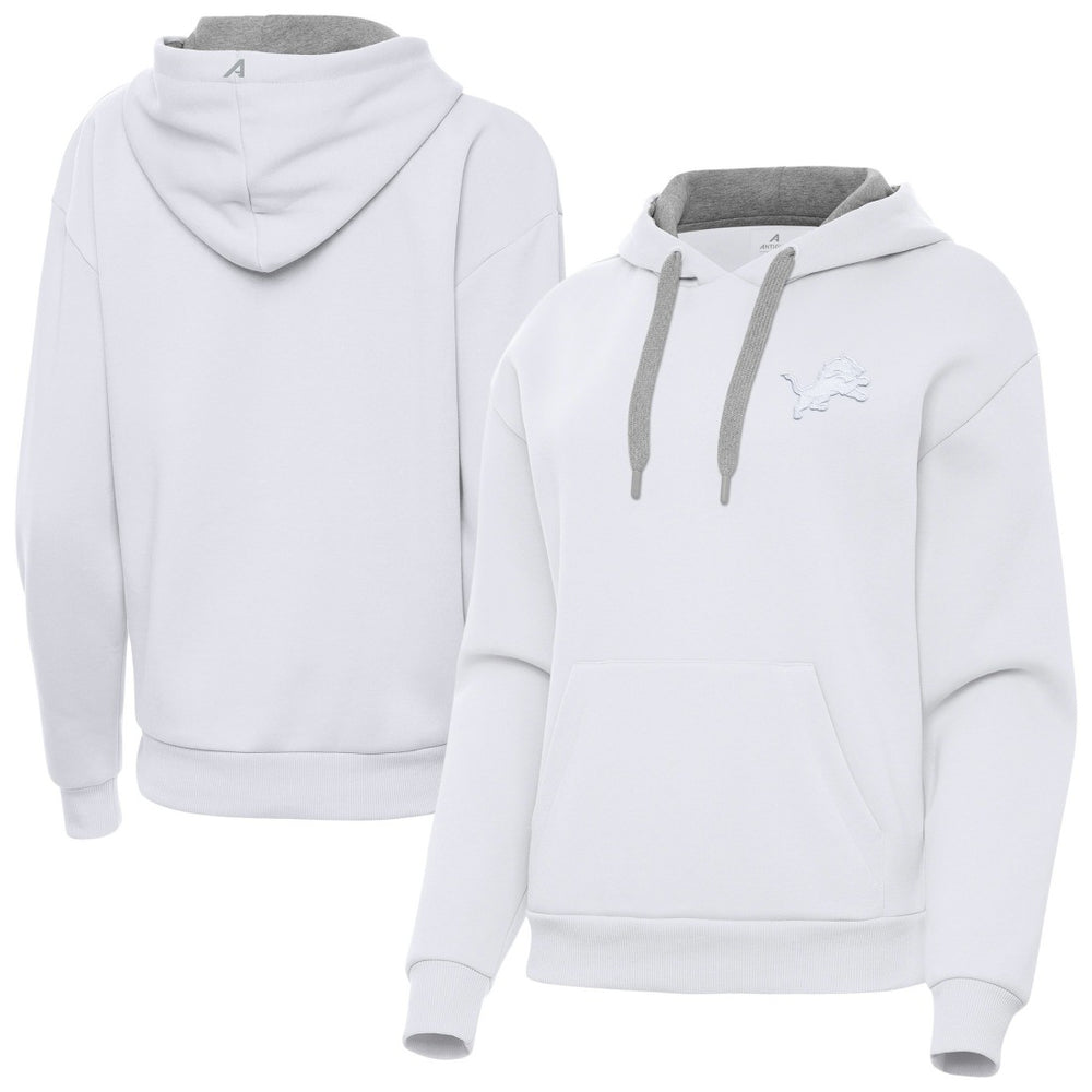 Detroit Lions Antigua Women's Victory Pullover Hoodie - White - NFL