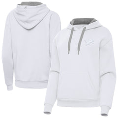 Detroit Lions Antigua Women's Victory Pullover Hoodie - White - NFL