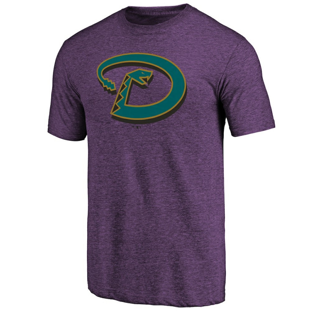 Arizona Diamondbacks Purple Cooperstown Official Logo Tri-Blend T-Shirt Near Me