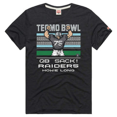 Howie Long Las Vegas Raiders Homage Unisex Tecmo Bowl Retired Player Graphic Tri-Blend T-Shirt - Charcoal - NFL