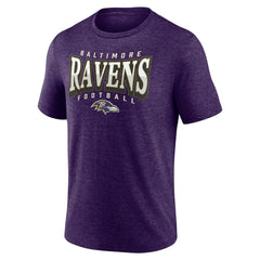 Baltimore Ravens Purple Divided Warp Tri-Blend T-Shirt - NFL