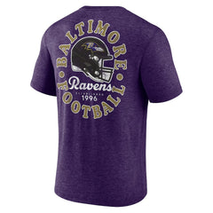 Baltimore Ravens Purple Oval Bubble Tri-Blend T-Shirt - NFL