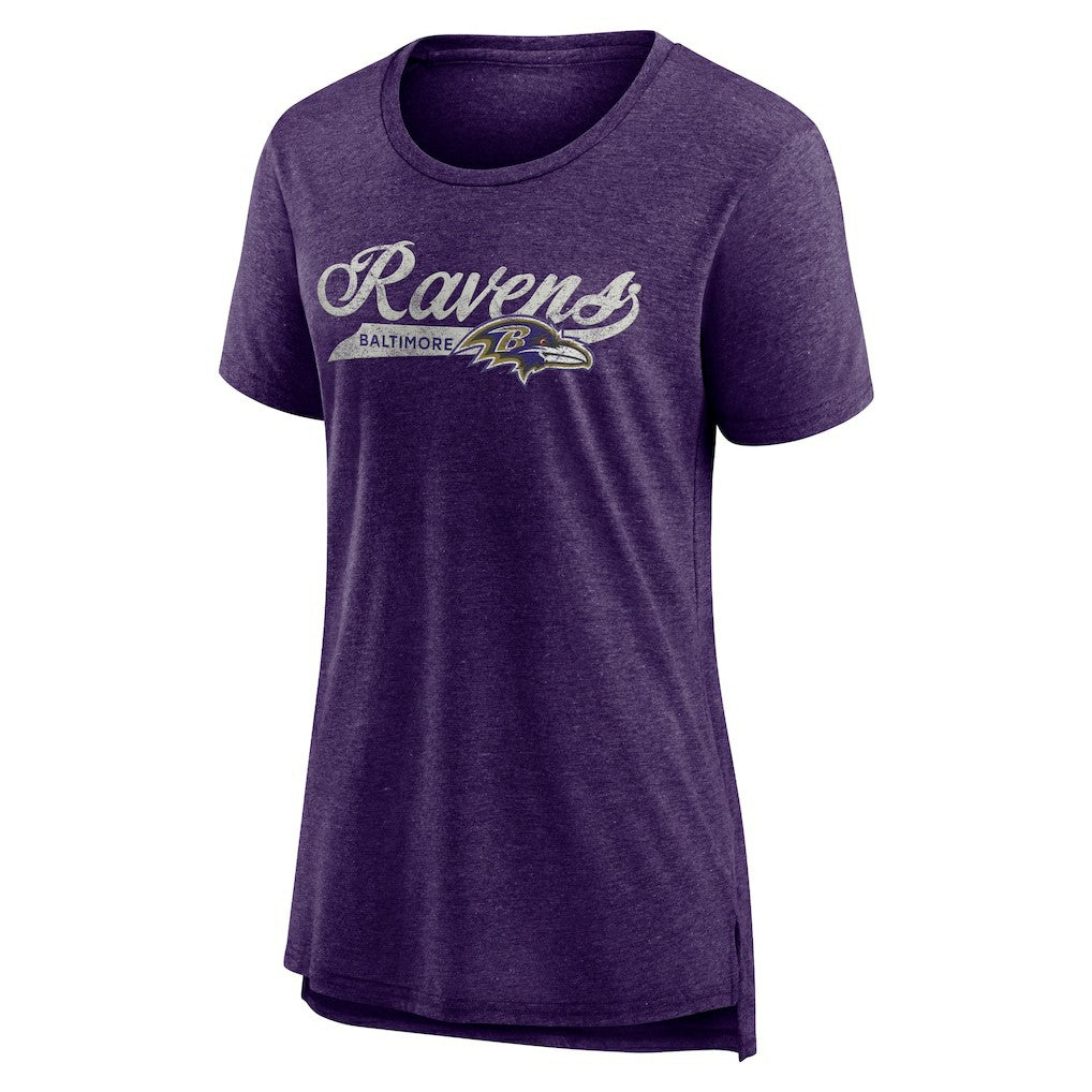 Baltimore Ravens Women's Original Play Tri-Blend T-Shirt - Purple - NFL