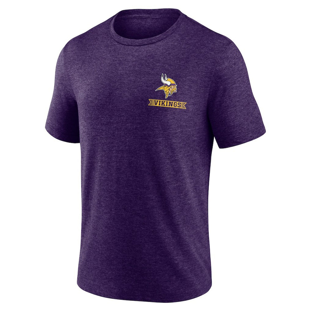Minnesota Vikings Purple Diamond Scroll Tri-Blend T-Shirt - NFL