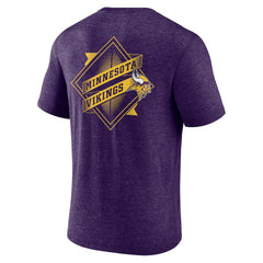 Minnesota Vikings Purple Diamond Scroll Tri-Blend T-Shirt - NFL