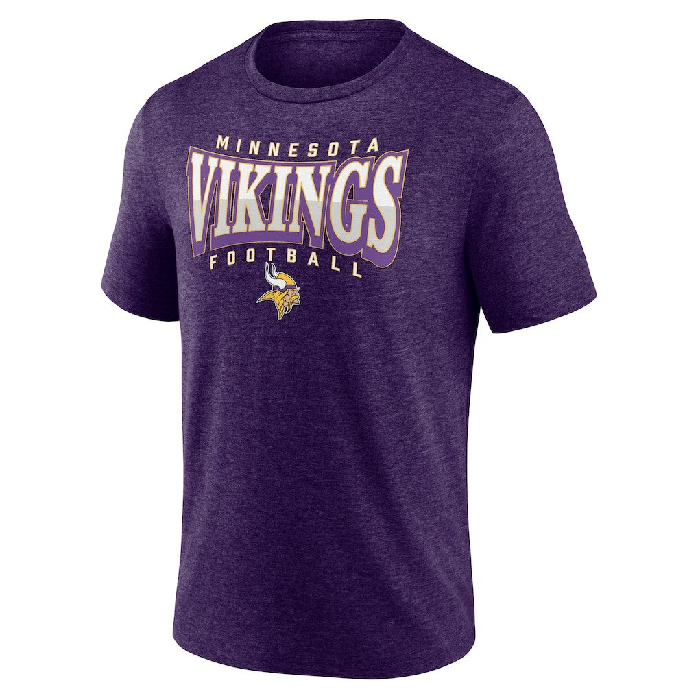 Minnesota Vikings Purple Divided Warp Tri-Blend T-Shirt - NFL
