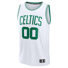 Fanatics Boston Celtics Youth Fast Break Custom Replica Jersey White Association Edition