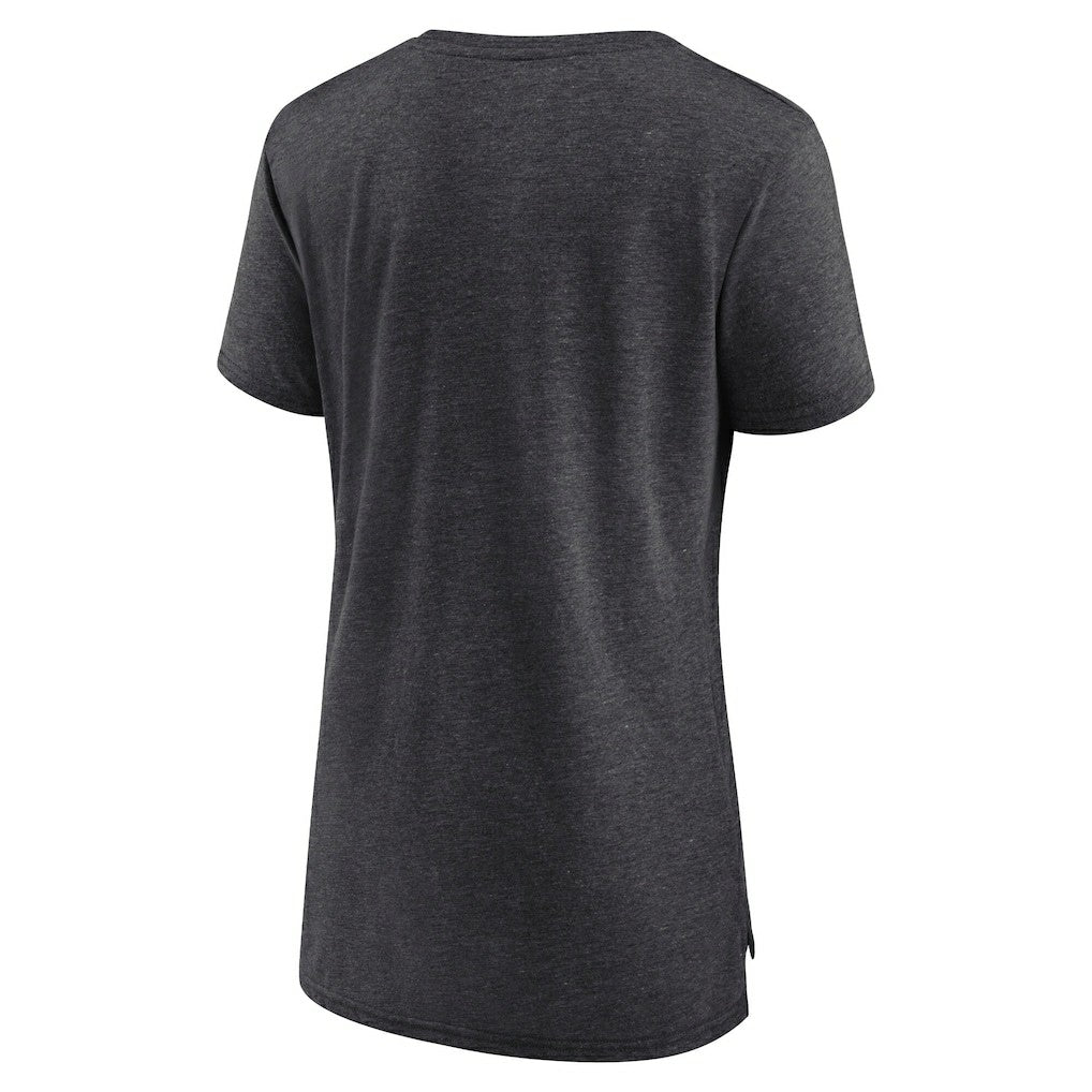 Las Vegas Raiders Women's Vintage Graphic Tri-Blend Scoop Neck T-Shirt - Charcoal - Nike