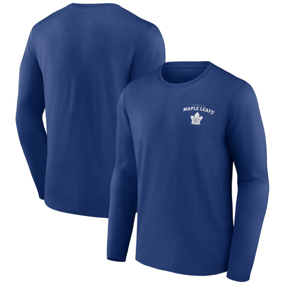 Toronto Maple Leafs Blue Team Lockup Long Sleeve T-Shirt | NHL near me