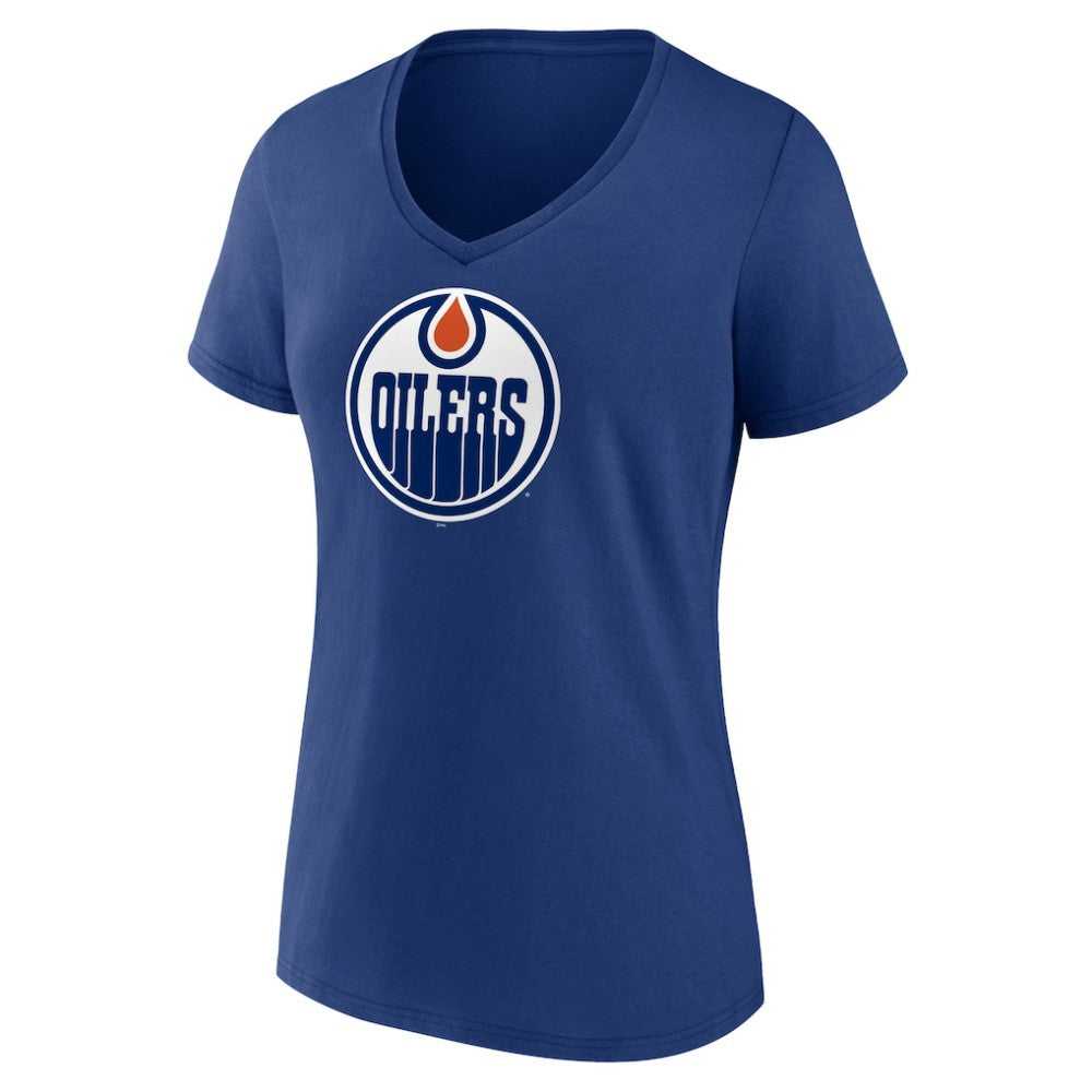 Edmonton Oilers Women's Primary Logo T-Shirt - Blue | NHL sale