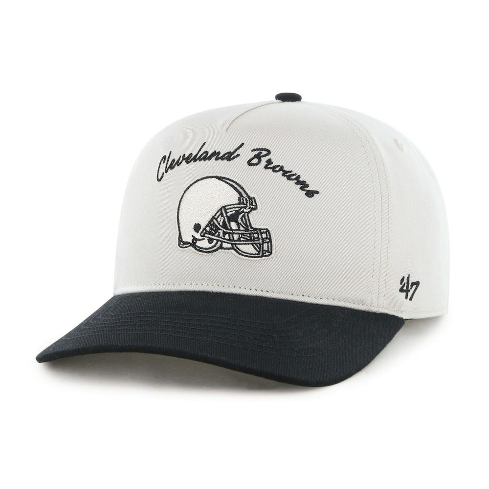 Cleveland Browns '47 Safe Bet Stable Hitch Adjustable Hat - Cream/Black - 47 brand