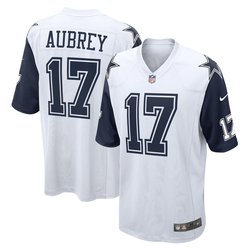 Brandon Aubrey Dallas Cowboys Alternate Game Team Jersey - White - Nike