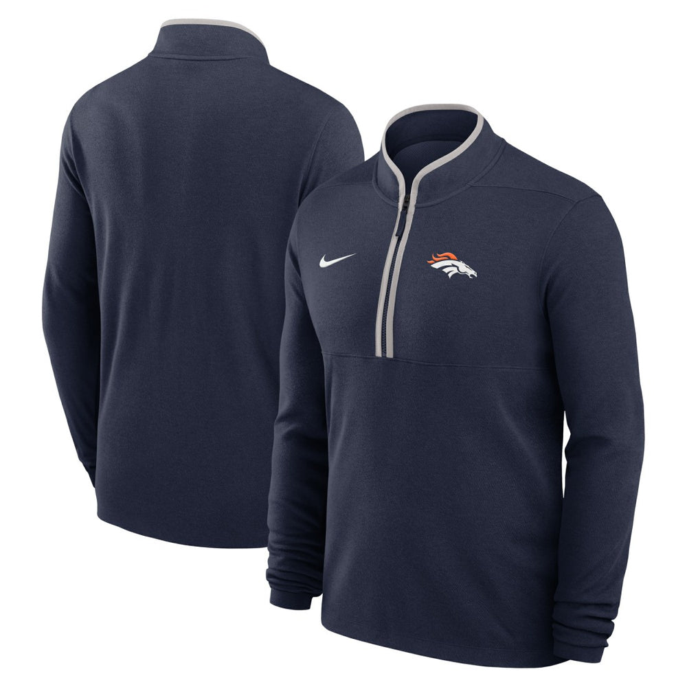 Denver Broncos Lightweight Victory Dri-FIT Half-Zip Pullover - Navy - Nike