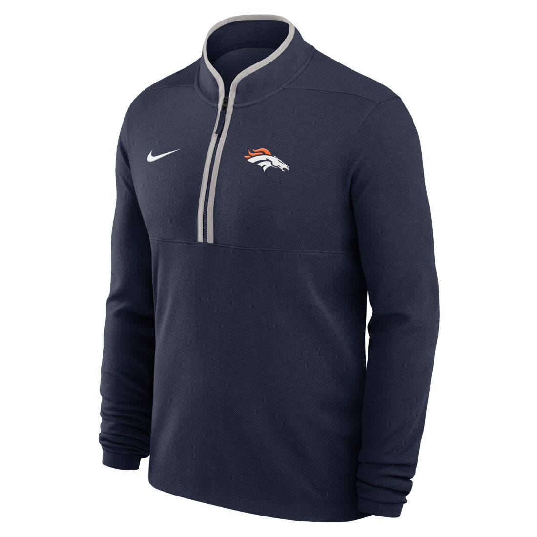 Denver Broncos Lightweight Victory Dri-FIT Half-Zip Pullover - Navy - Nike