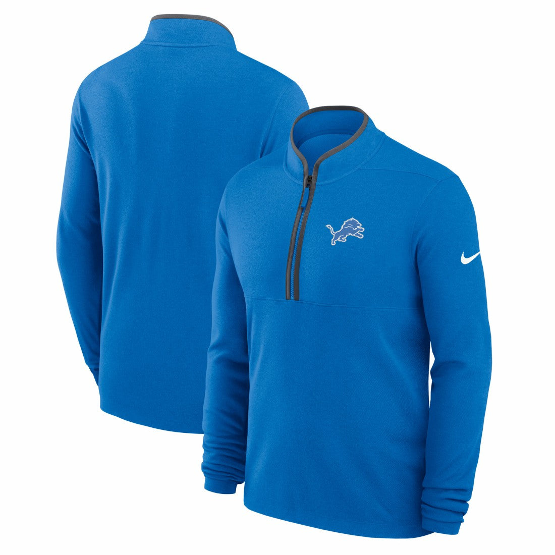 Detroit Lions Lightweight Victory Dri-FIT Half-Zip Pullover - Blue - Nike