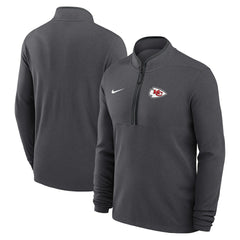 Kansas City Chiefs Lightweight Victory Dri-FIT Half-Zip Pullover - Anthracite - Nike