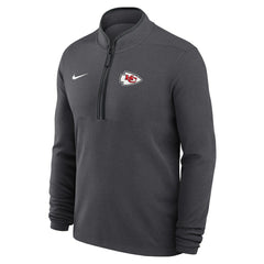 Kansas City Chiefs Lightweight Victory Dri-FIT Half-Zip Pullover - Anthracite - Nike