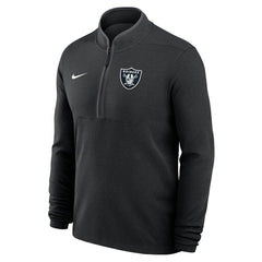 Las Vegas Raiders Lightweight Victory Dri-FIT Half-Zip Pullover - Black - Nike