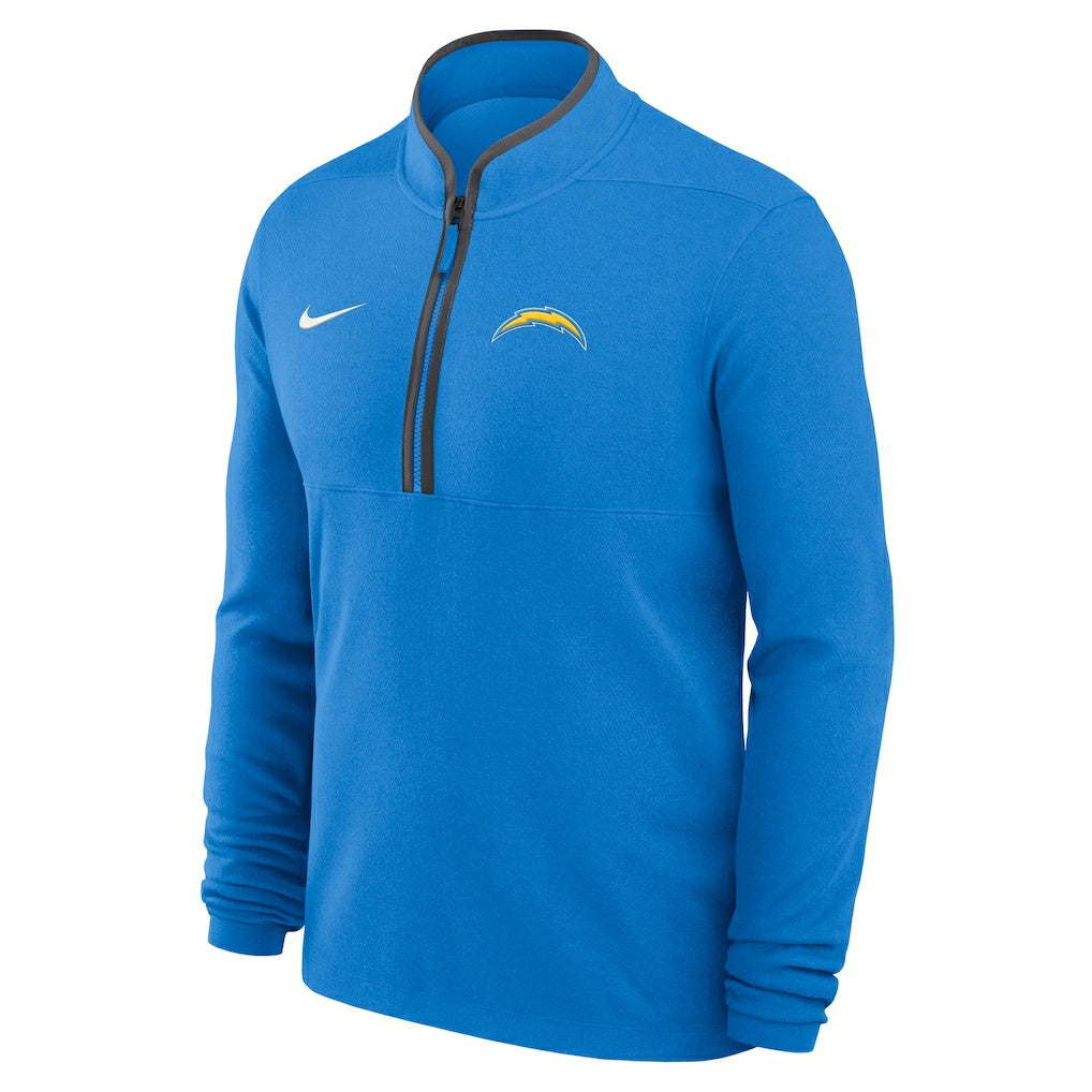 Los Angeles Chargers Lightweight Victory Dri-FIT Half-Zip Pullover - Powder Blue - Nike