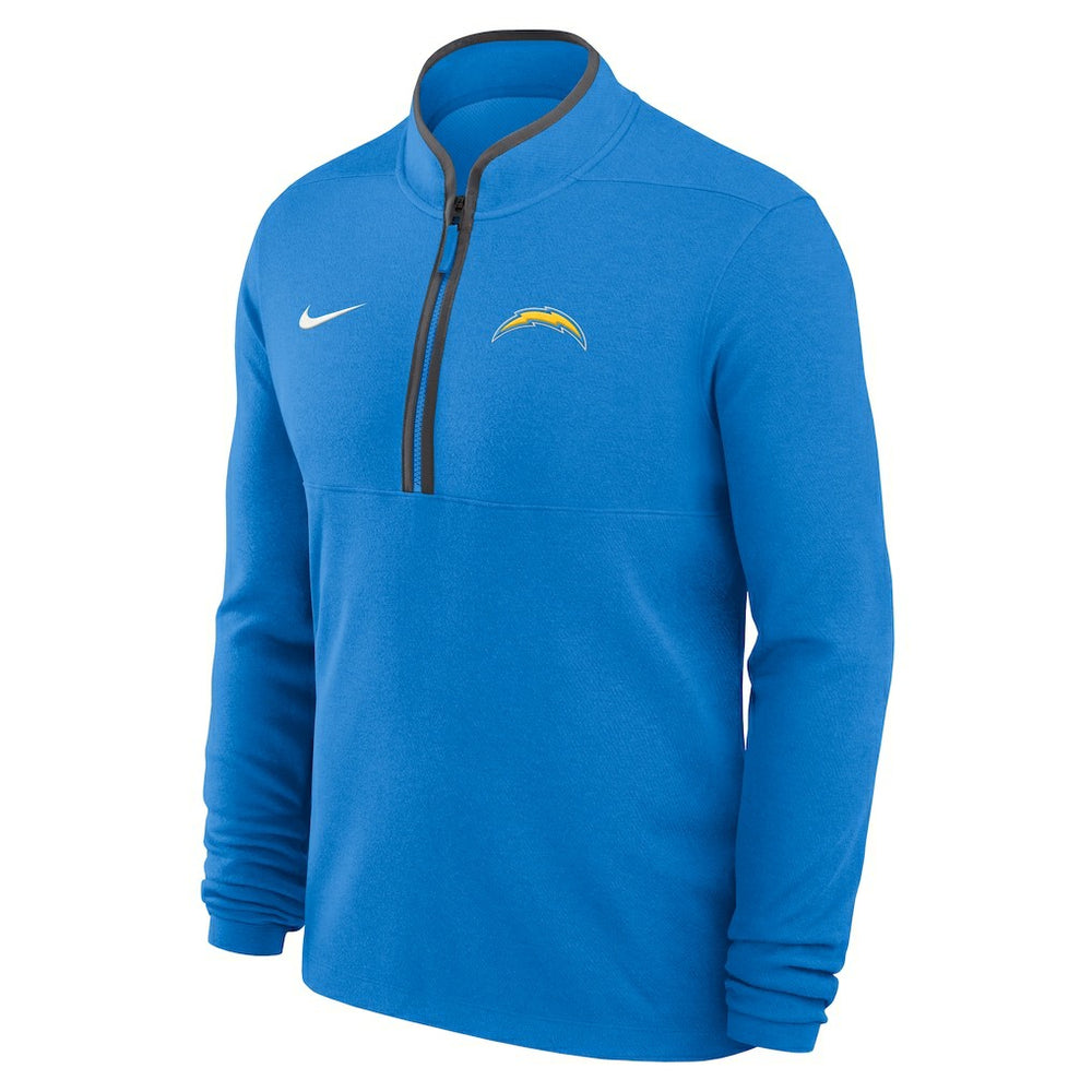 Los Angeles Chargers Lightweight Victory Dri-FIT Half-Zip Pullover - Powder Blue - Nike
