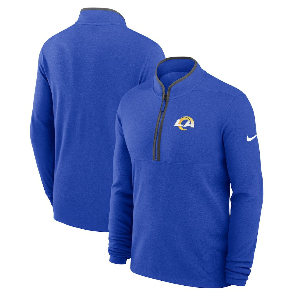 Los Angeles Rams Lightweight Victory Dri-FIT Half-Zip Pullover - Royal - Nike