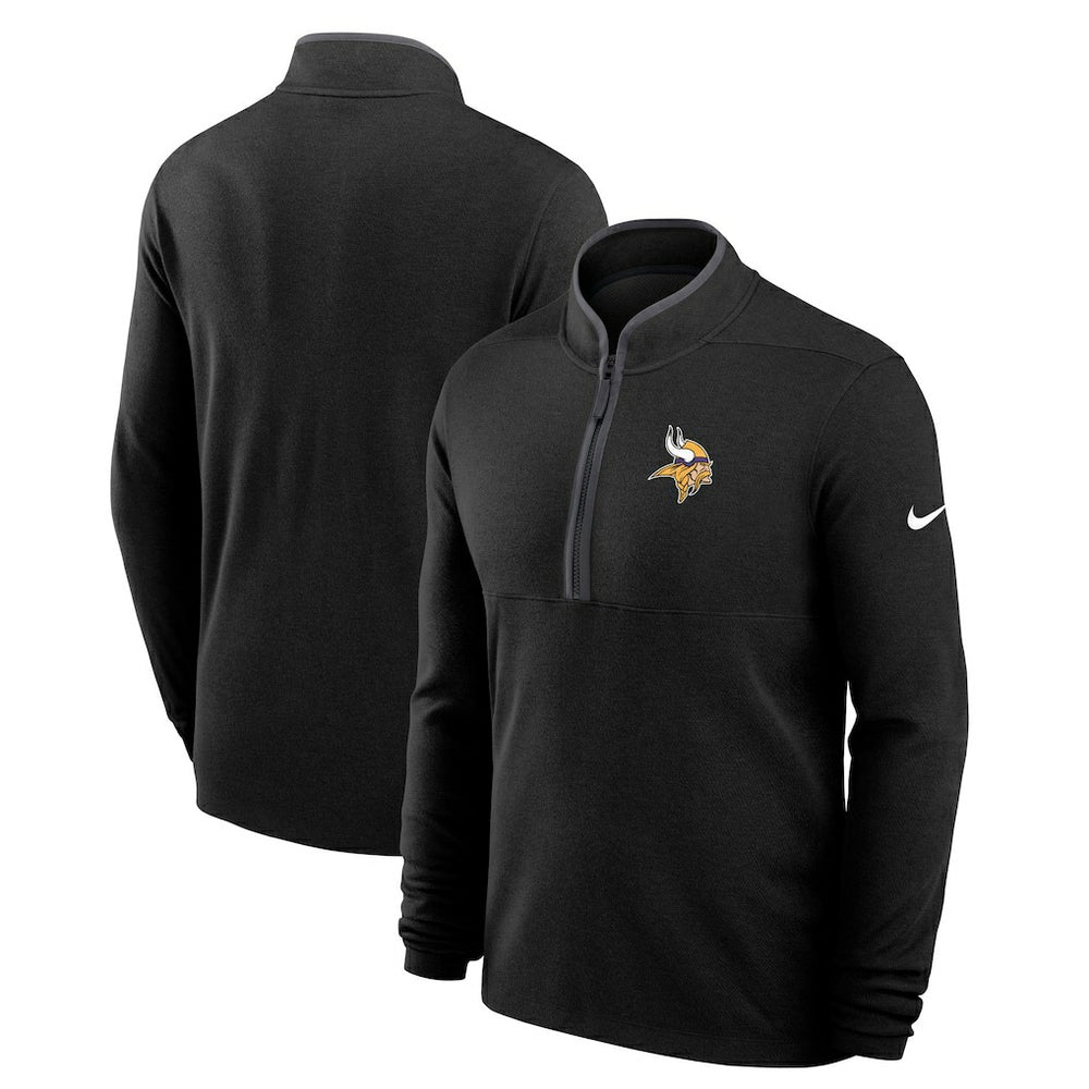 Minnesota Vikings Lightweight Victory Dri-FIT Half-Zip Pullover - Black - Nike