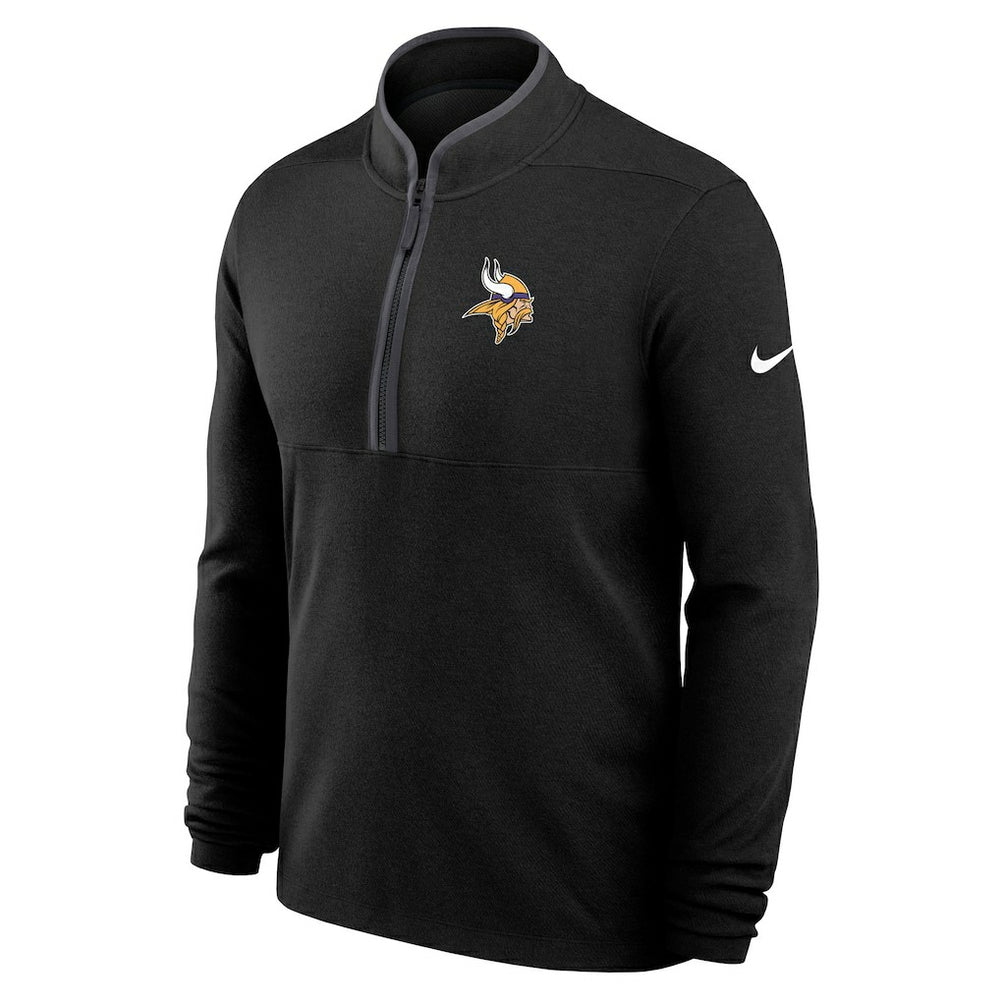 Minnesota Vikings Lightweight Victory Dri-FIT Half-Zip Pullover - Black - Nike