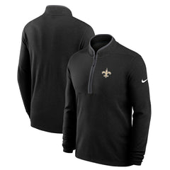 New Orleans Saints Lightweight Victory Dri-FIT Half-Zip Pullover - Black - Nike