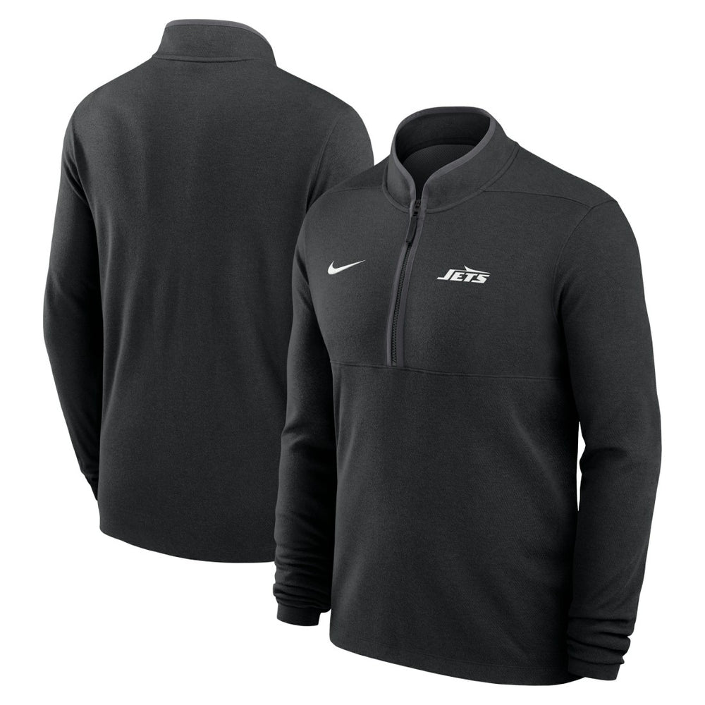 New York Jets Lightweight Victory Dri-FIT Half-Zip Pullover - Black - Nike