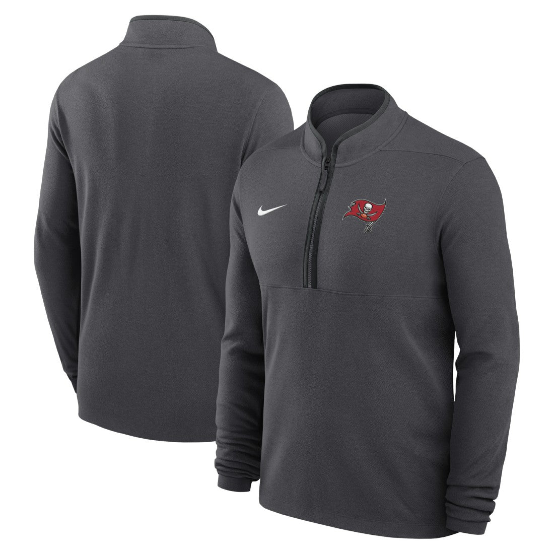Tampa Bay Buccaneers Lightweight Victory Dri-FIT Half-Zip Pullover - Anthracite - Nike