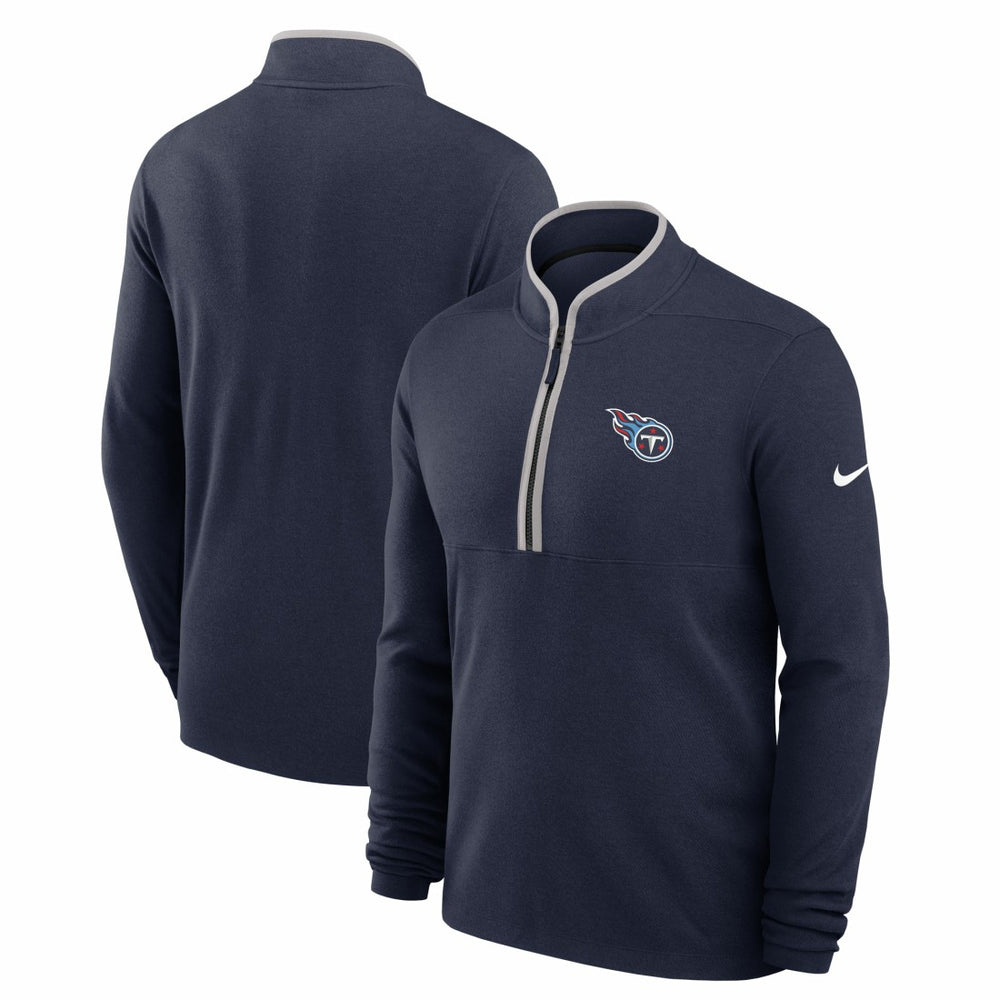 Tennessee Titans Lightweight Victory Dri-FIT Half-Zip Pullover - Navy - Nike