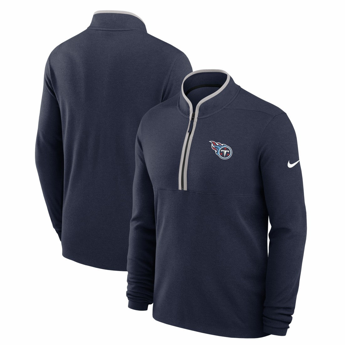 Tennessee Titans Lightweight Victory Dri-FIT Half-Zip Pullover - Navy - Nike