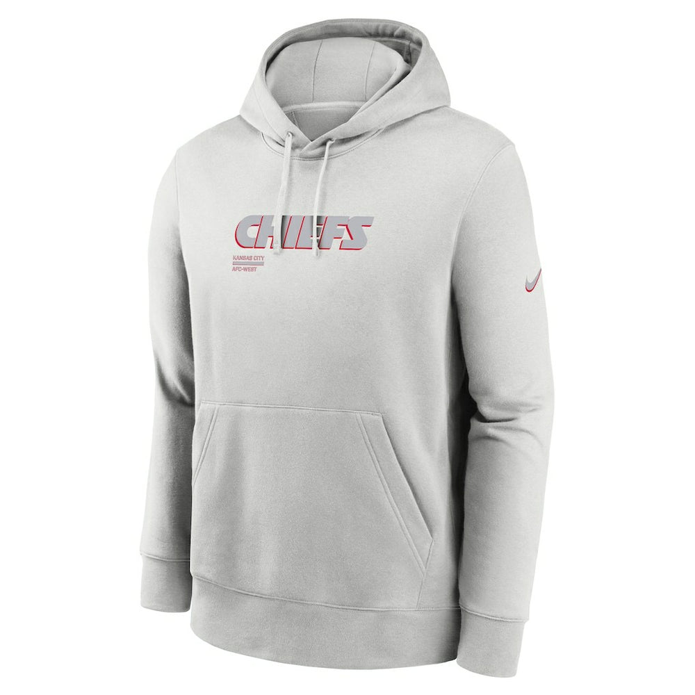 Kansas City Chiefs Edge Pack French Terry Club Pullover Hoodie - Gray - Nike