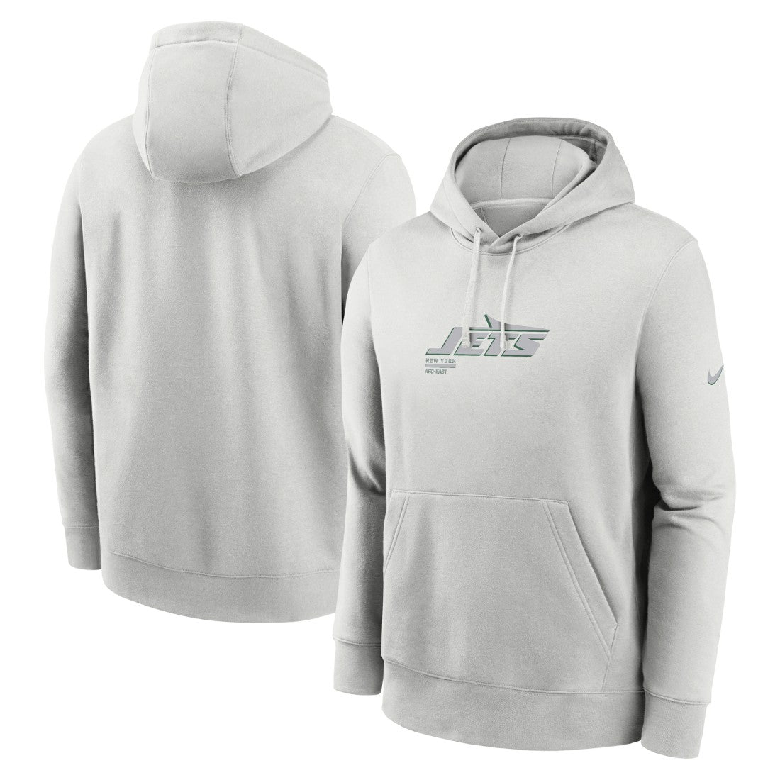 New York Jets Edge Pack French Terry Club Pullover Hoodie - Gray - Nike
