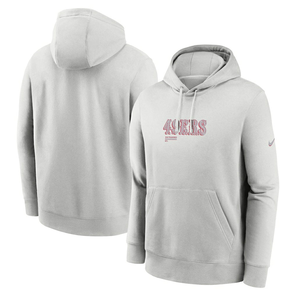 San Francisco 49ers Edge Pack French Terry Club Pullover Hoodie - Gray - Nike