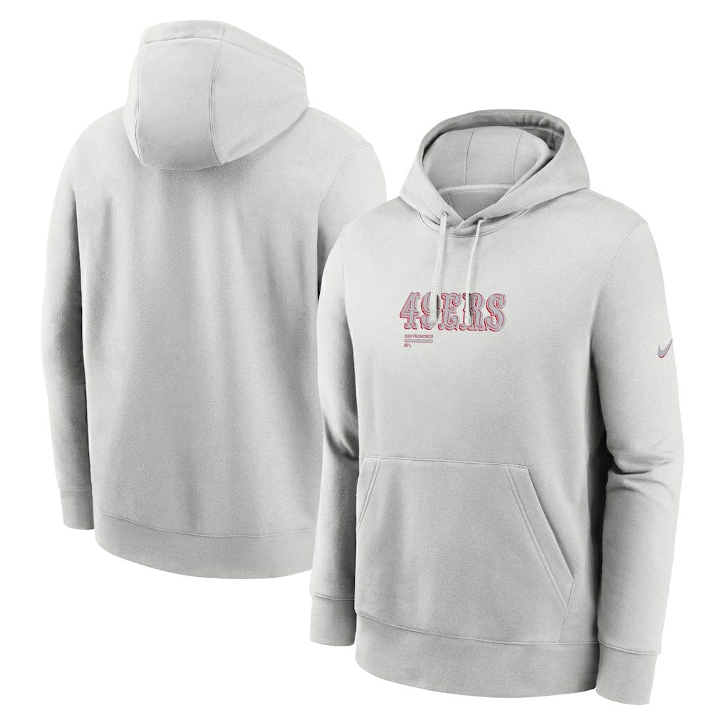 San Francisco 49ers Edge Pack French Terry Club Pullover Hoodie - Gray - Nike