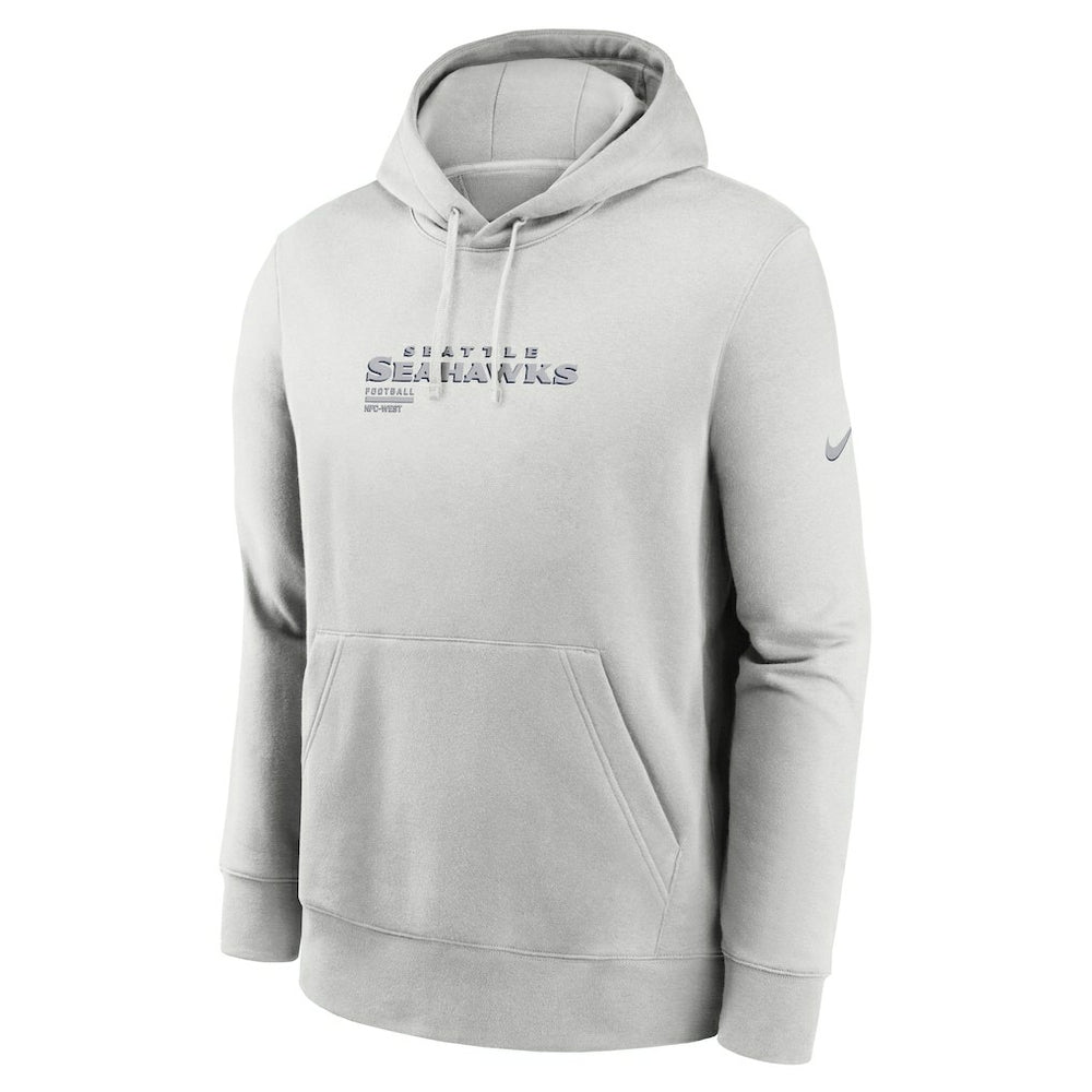 Seattle Seahawks Edge Pack French Terry Club Pullover Hoodie - Gray - Nike