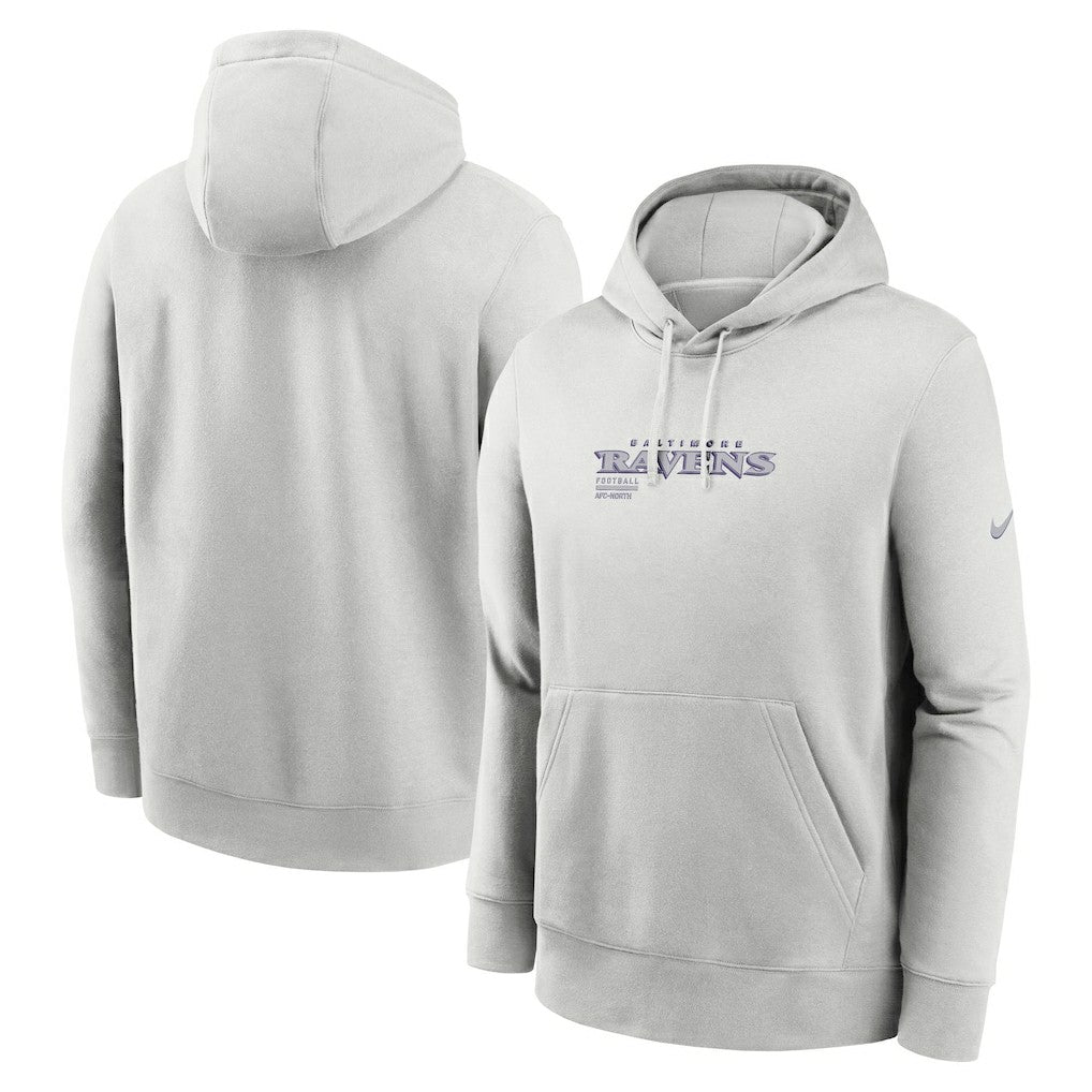 Baltimore Ravens Edge Pack French Terry Club Pullover Hoodie - Gray - Nike