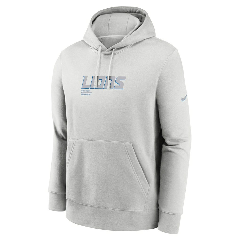 Detroit Lions Edge Pack French Terry Club Pullover Hoodie - Gray - Nike
